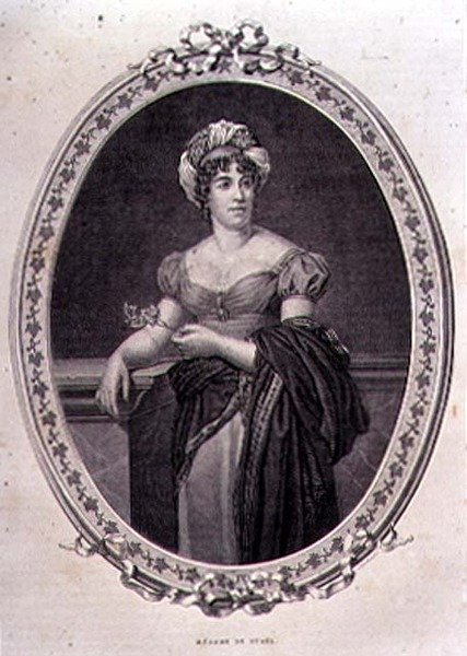 Portret Madame de Stael (1766-1817) rytowany przez Johna Quartleya (grafika) autorstwa Francois Pascal Simon (after) Gerard