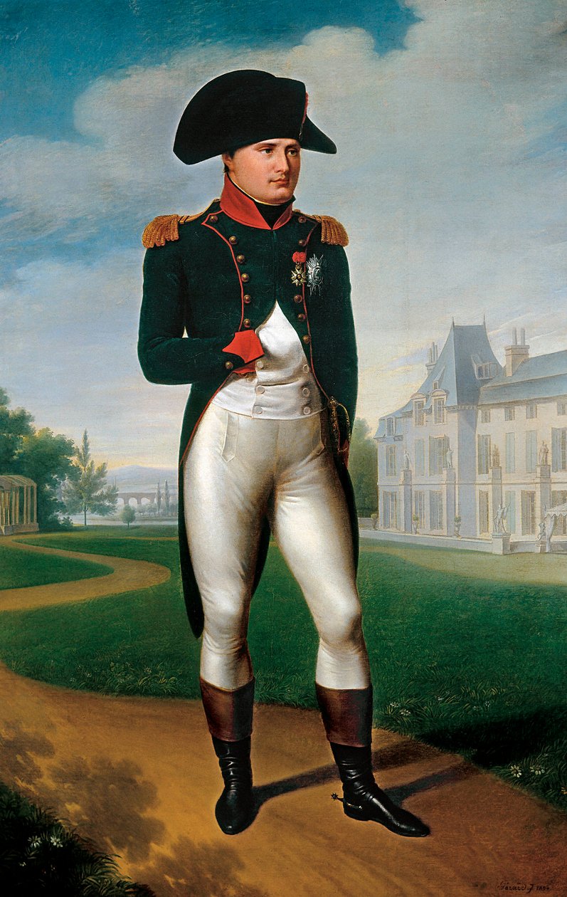 Portret Napoleona Bonaparte w stroju konsula w Malmaison. 1804 (Malarstwo) autorstwa Francois Pascal Simon (attr. to) Gerard