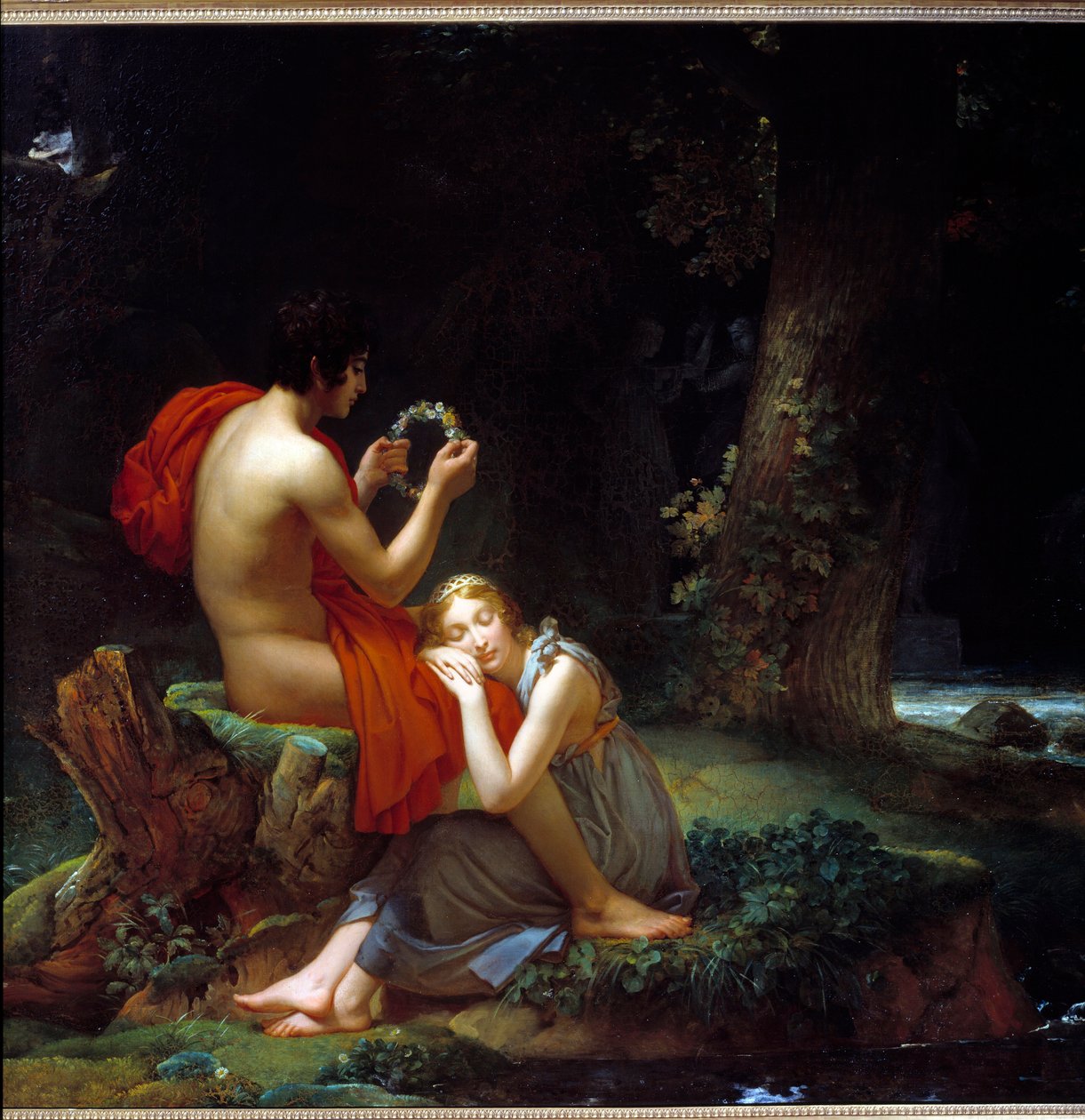 Daphne i Chloe. Obraz Franకోois Gerrarda (10-6) autorstwa Baron François Pascal Simon Gérard