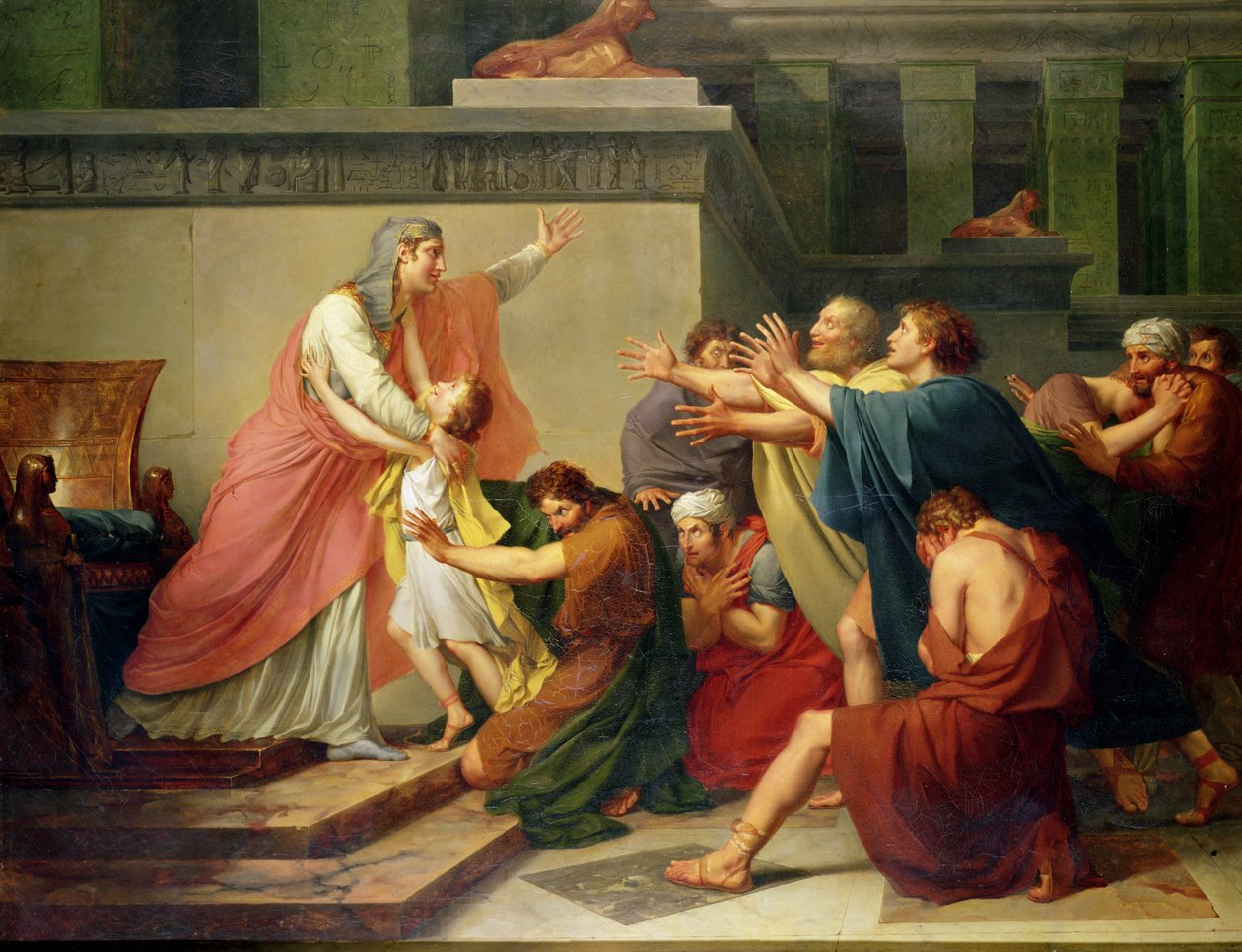 Józef uznany przez swoich braci (olej na płótnie) autorstwa Baron François Pascal Simon Gérard