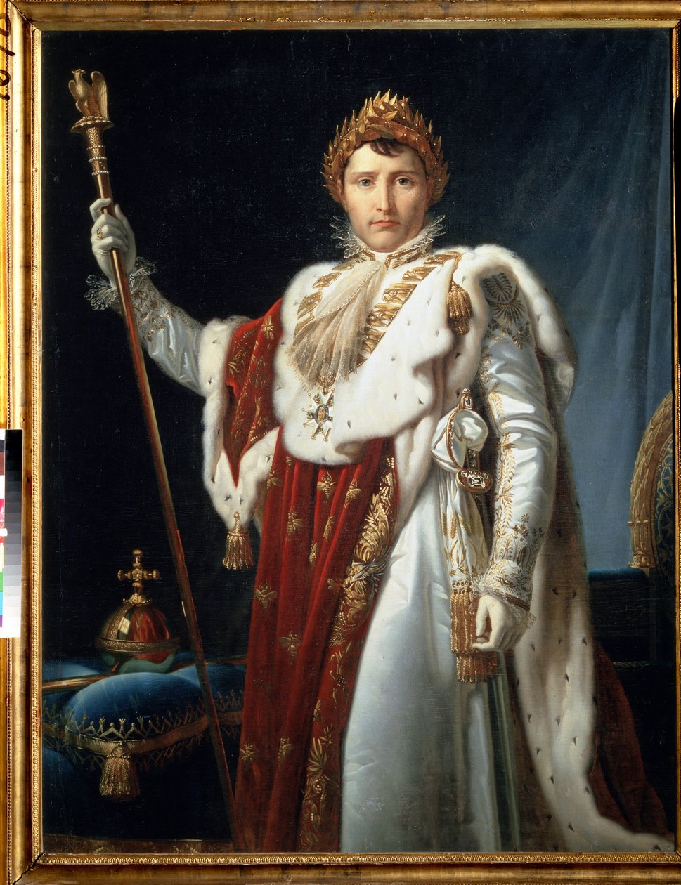 Napoleon w szatach koronacyjnych, ok. 1805-10 (olej na płótnie) autorstwa Baron François Pascal Simon Gérard