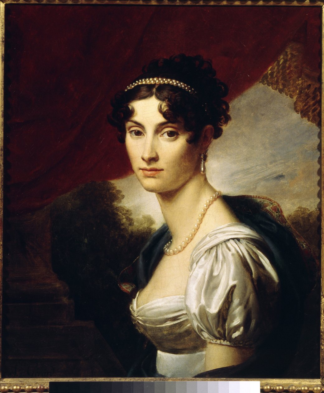 Portret hrabiny Marii Kochubel (Portret hrabiny Marii Kochubel). Obraz Francois Pascal Simon Gerard (1770-1837), olej na płótnie autorstwa Baron François Pascal Simon Gérard