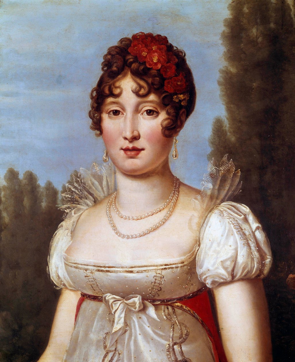 Portret Caroline Murat (1782-1839) z domu Bonaparte Obraz Francois Gerard (1770-1837) XIX-wieczny Paryż, Musee Marmottan autorstwa Baron François Pascal Simon Gérard