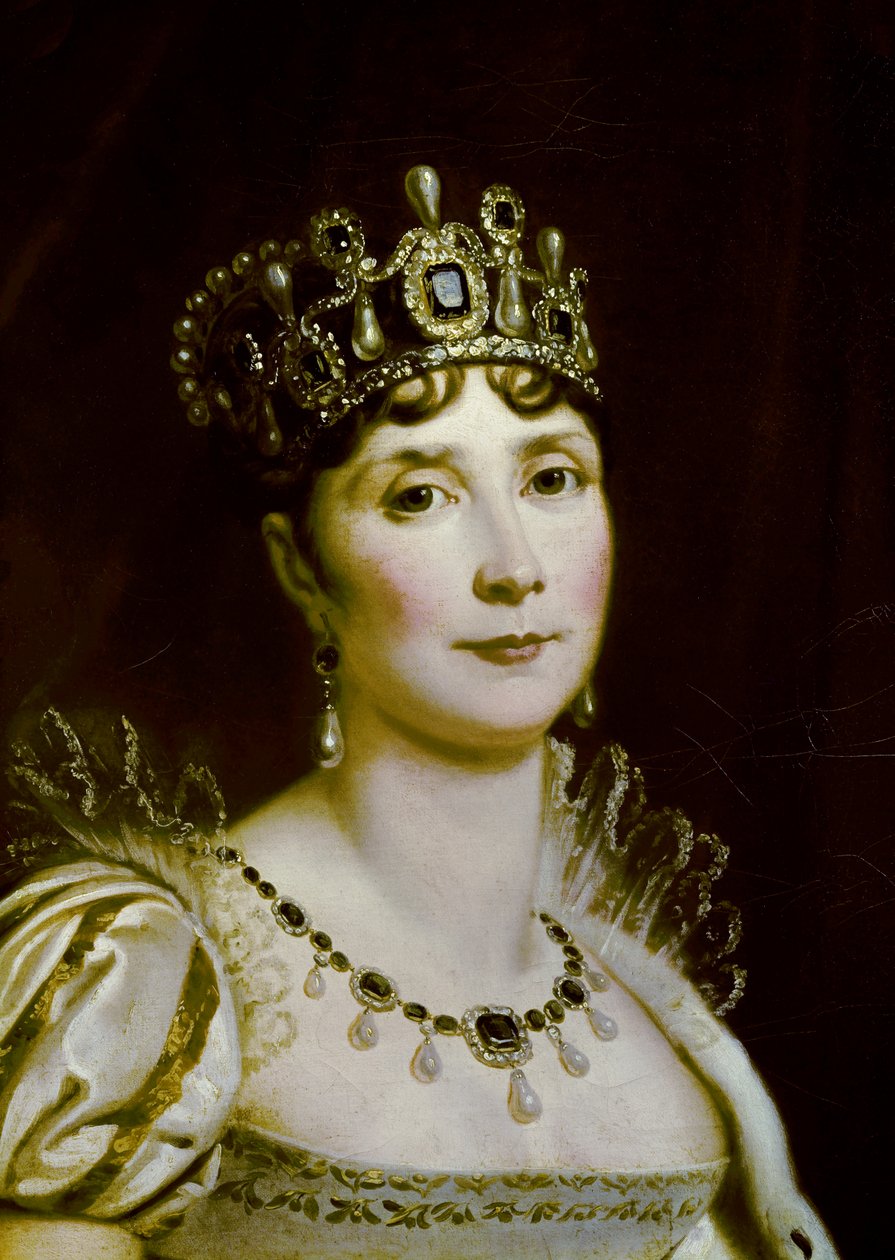 Portret Josephine de Beauharnais (1763-1814) władcy Francuzów w stroju cesarskim, fragment twarzy. Obraz Francois Gerarda (1770-1837) XIX w. Niedz. 0,85 x 0,67 m Malmaison musee du chateau autorstwa Baron François Pascal Simon Gérard