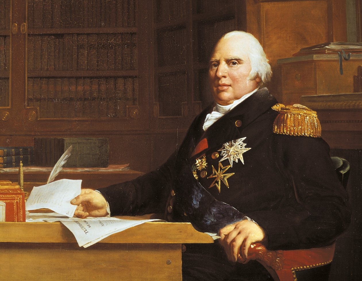 Portret Ludwika XVIII Francuskiego (Wersal autorstwa Baron François Pascal Simon Gérard