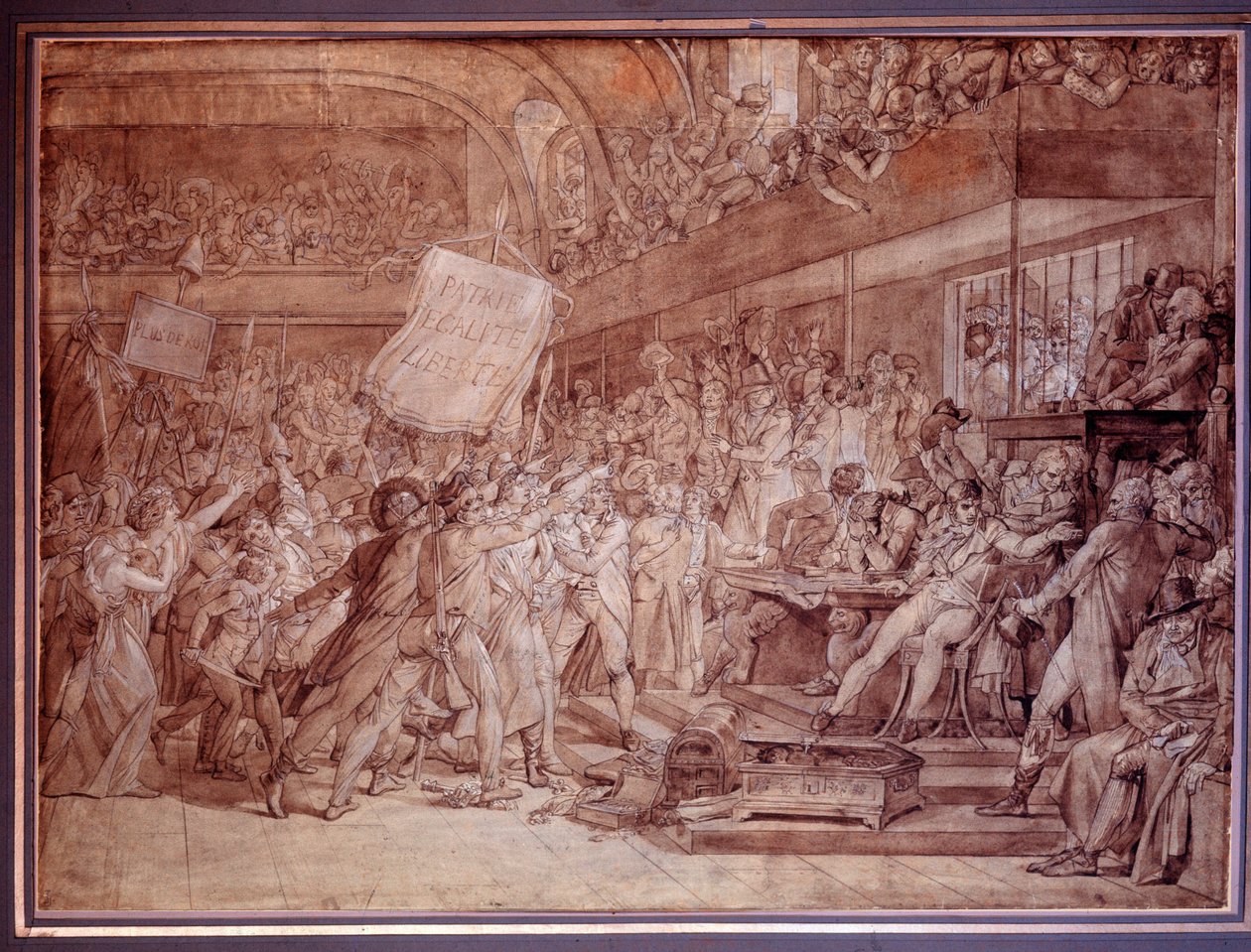 Lud Paryża szturmuje Tuileries 10 sierpnia autorstwa Baron François Pascal Simon Gérard