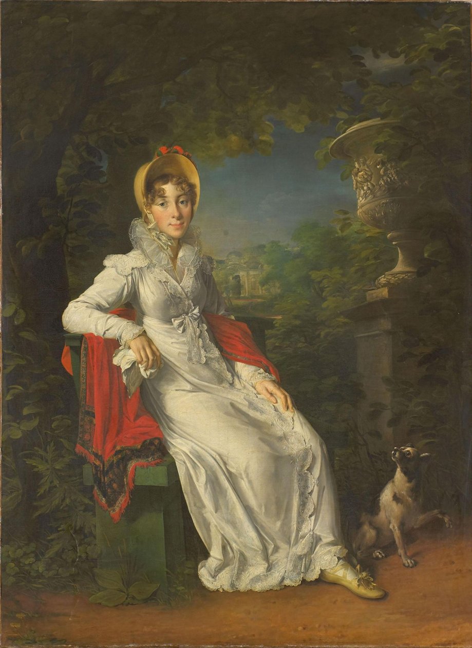 Caroline Bonaparte 1782-1839, królowa Neapolu i Sycylii, w Bois de Boulogne, 1820-1830 autorstwa Francois Pascal Simon Gerard