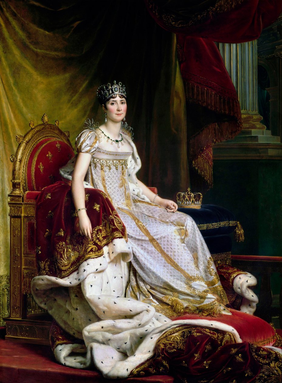 Joséphine de Beauharnais, pierwsza żona Napoleona Bonaparte 1763-1814 w stroju koronacyjnym, 1807-1808 autorstwa Francois Pascal Simon Gerard