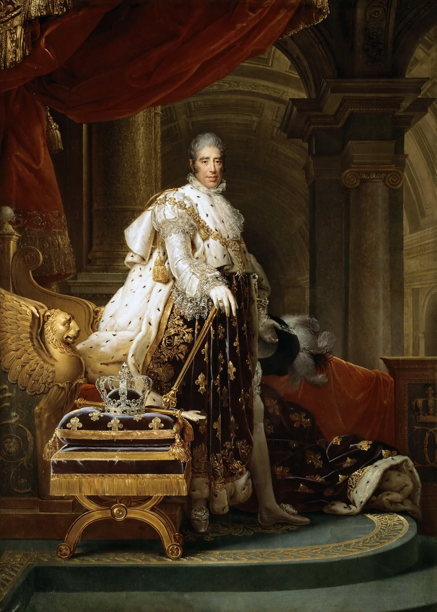 Król Karol X Francji autorstwa Francois Pascal Simon Gerard