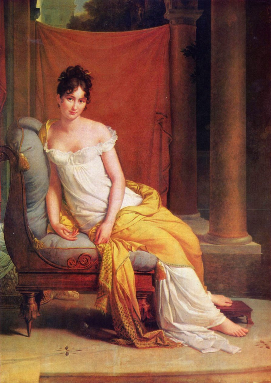 Portret Julii Recamier”, 1802. autorstwa Francois Pascal Simon Gerard