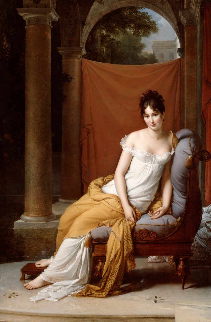 Portret Juliette Recamier, 1805. autorstwa Francois Pascal Simon Gerard
