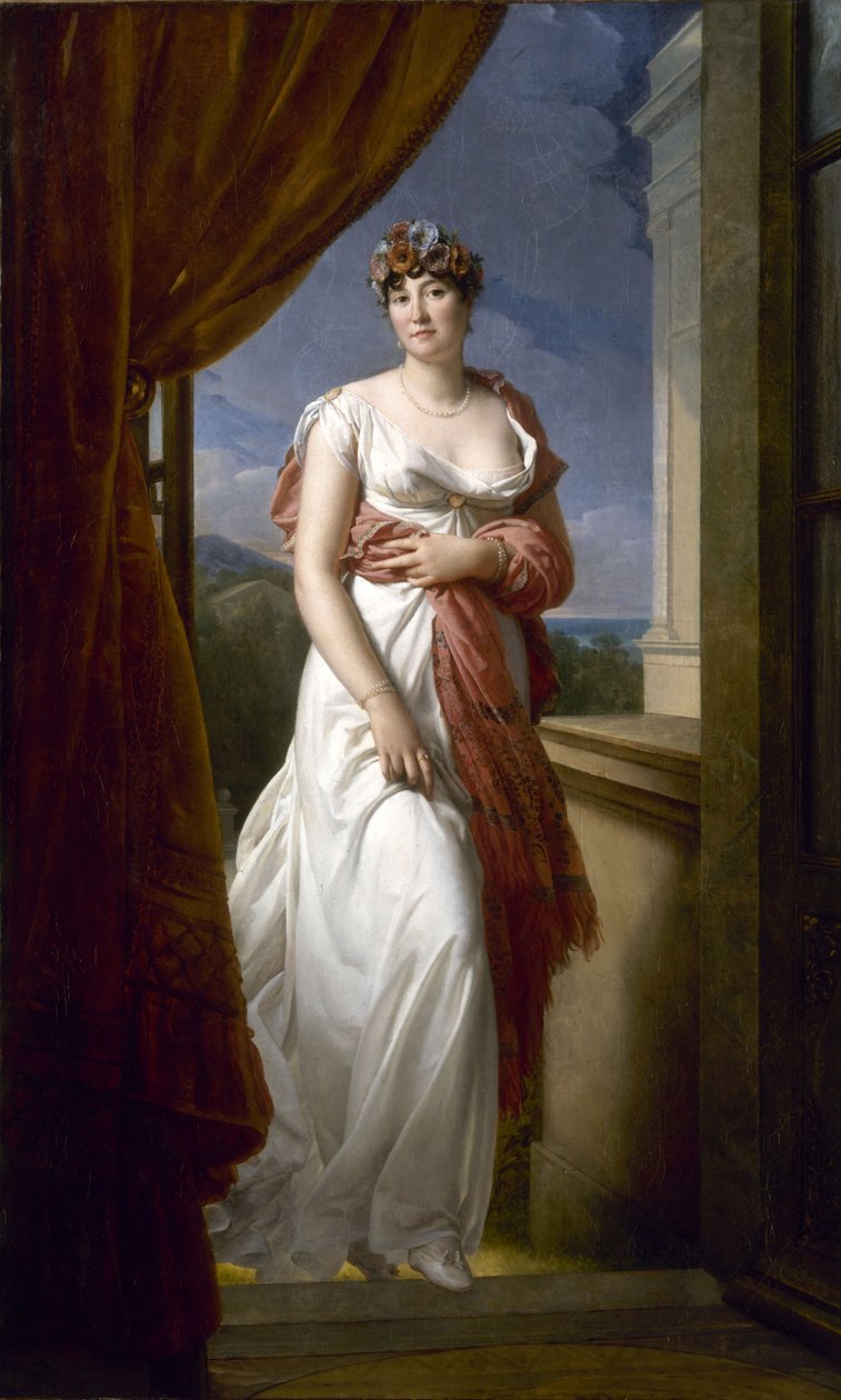 Portret Thérésy Cabarrus, Madame Tallien 1773-1835, 1805. autorstwa Francois Pascal Simon Gerard