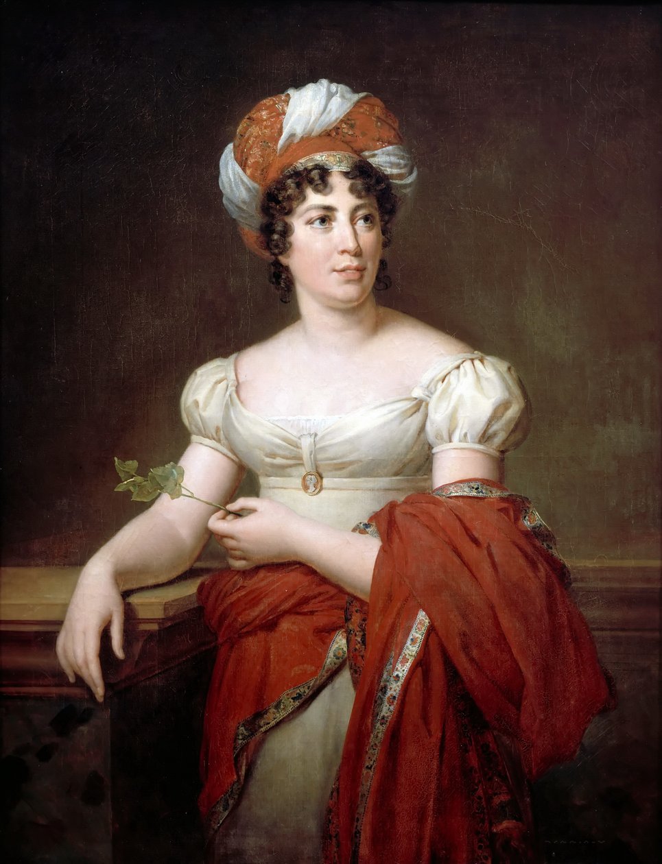 Portret autorki Baronowa Anne Louise Germaine de Staël 1766-1817 autorstwa Francois Pascal Simon Gerard