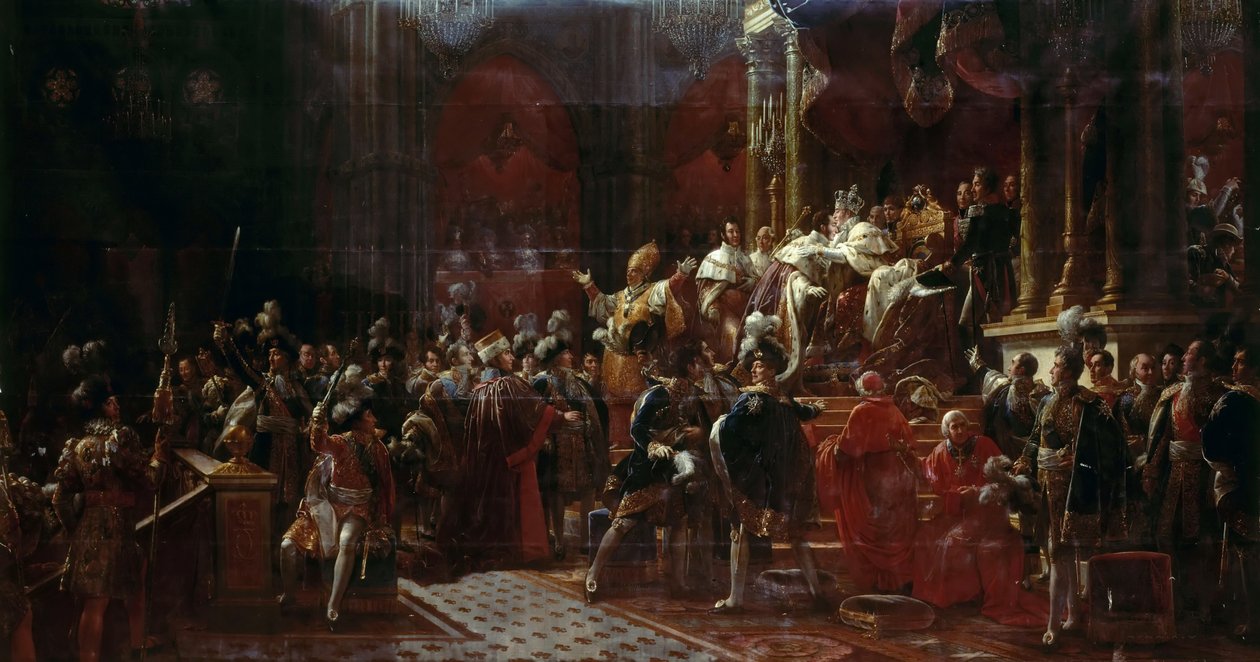 Koronacja Karola X we Francji w Reims, 29 maja 1825 r autorstwa Francois Pascal Simon Gerard