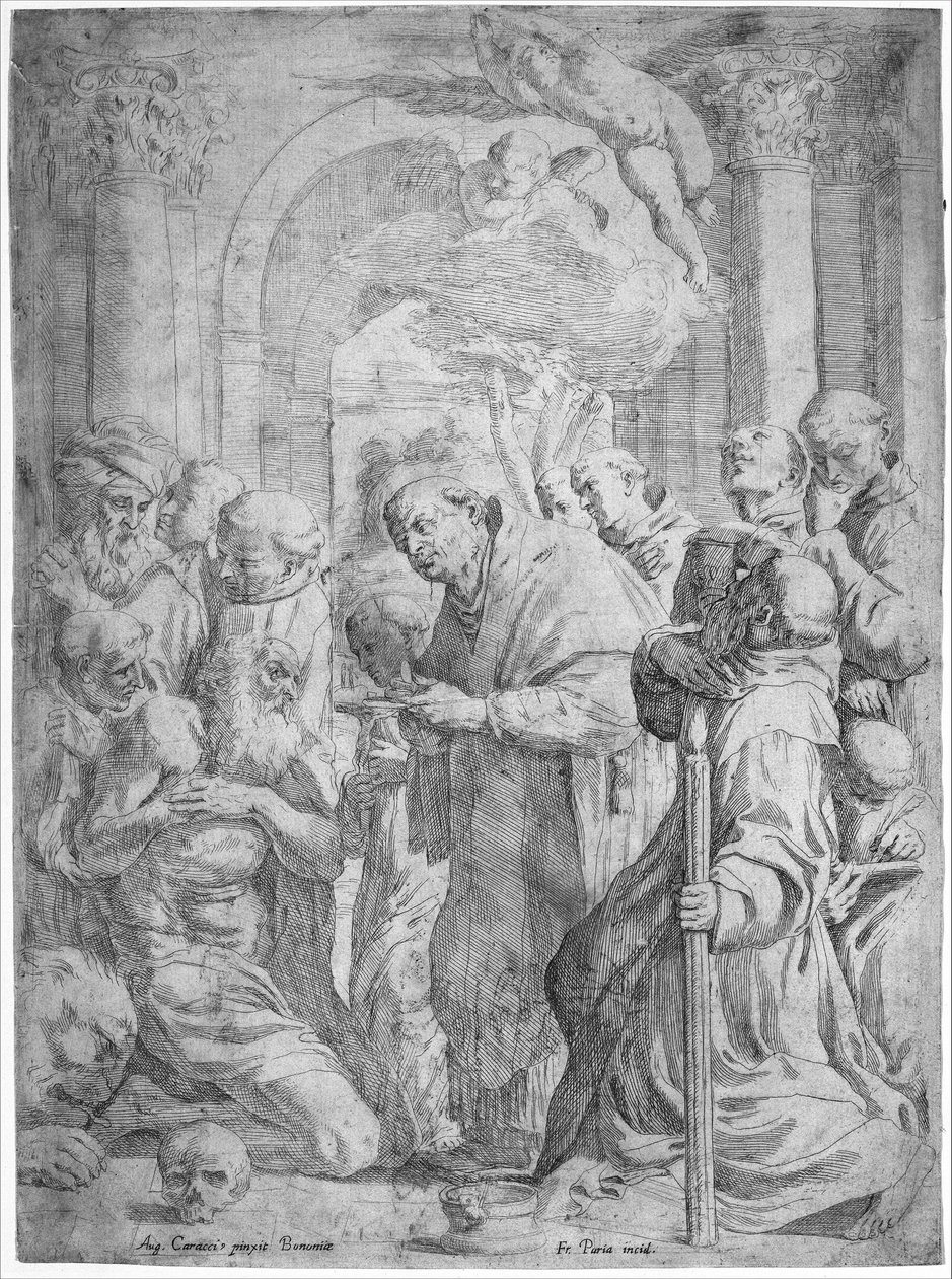 Ostatnia Komunia św. Hieronima, 1584-1650. autorstwa Francois Perrier