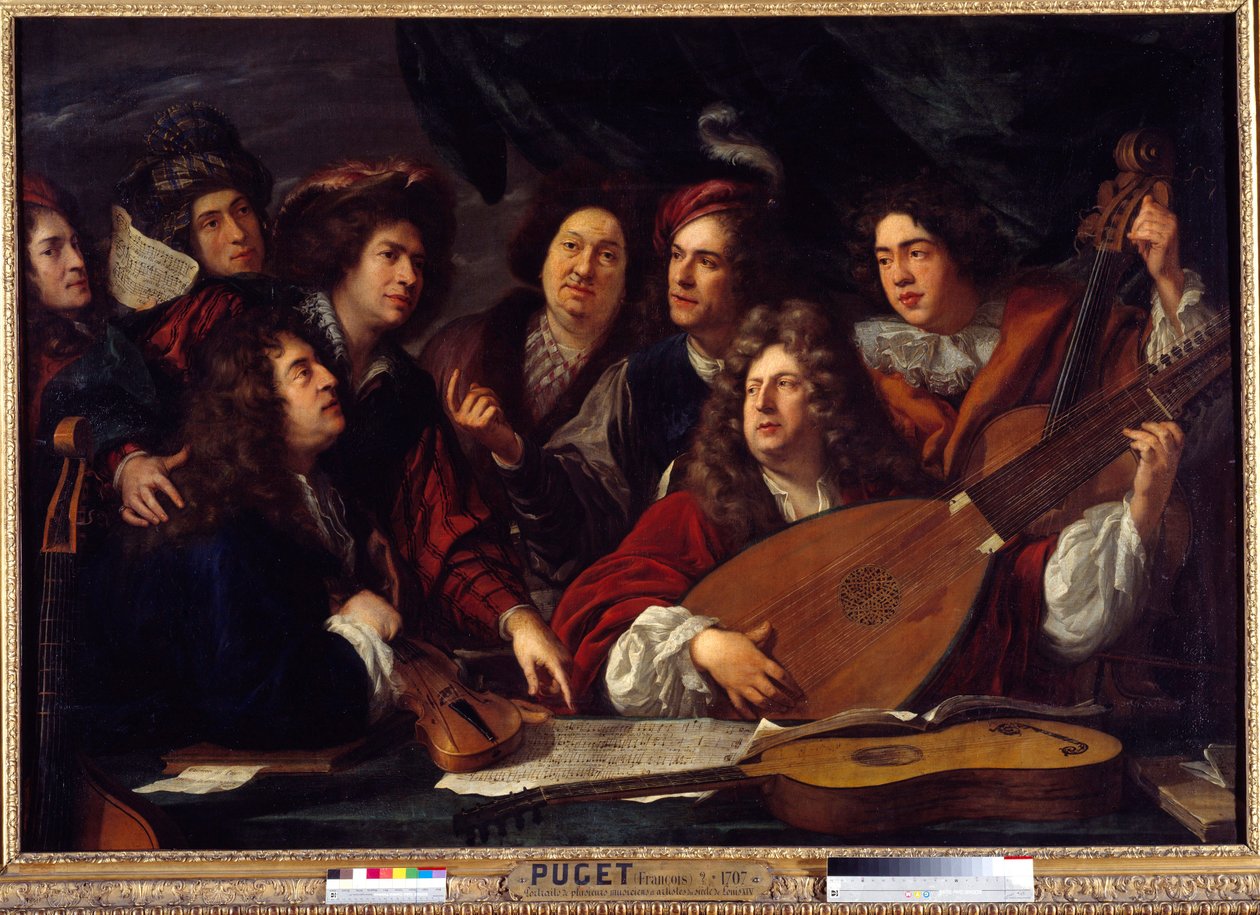 Spotkanie muzyków Obraz Francois Puget (1651-1707) 1688 nd. 1,47x2,12 m² autorstwa Francois Puget