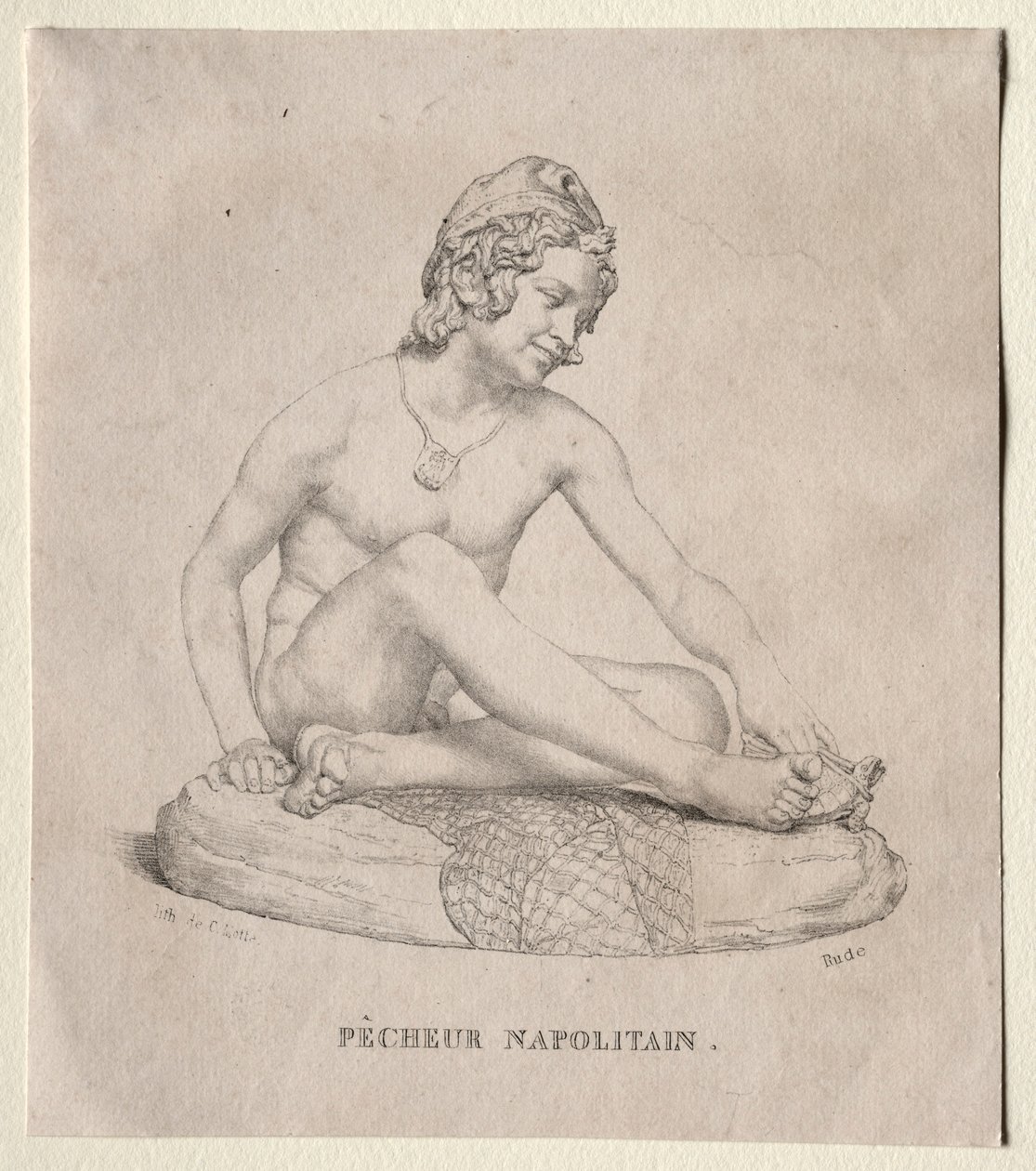 Rybak neapolitański, 1835. autorstwa Francois Rude