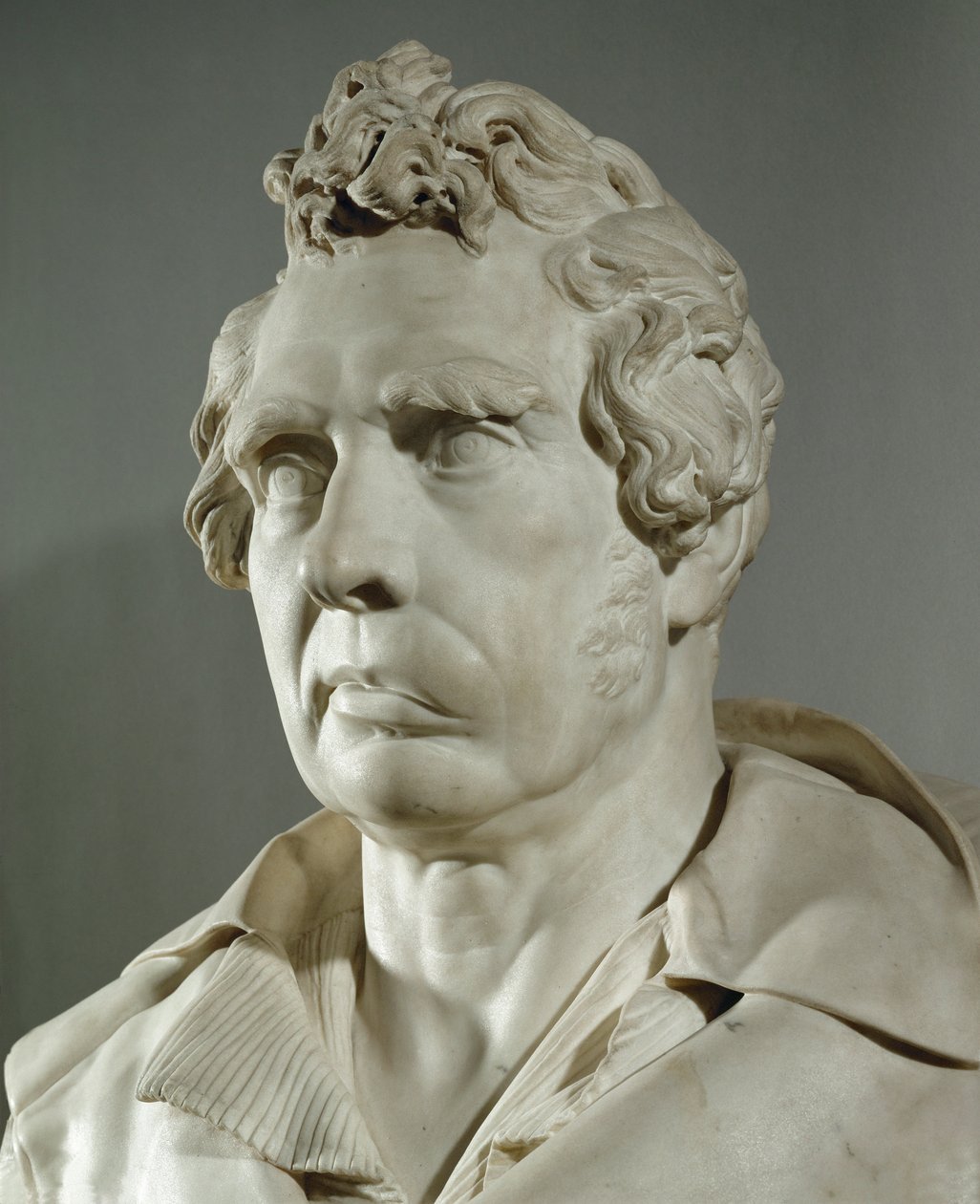 Portret malarza Louisa Davida (marmur) autorstwa Francois Rude