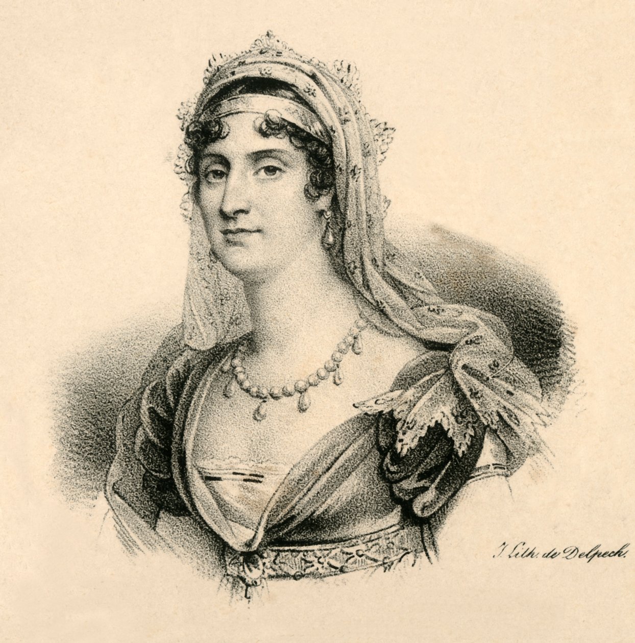 Elizeusz. Wielka księżna Toskanii, 1777-1820, c1830. autorstwa Francois Seraphin Delpech