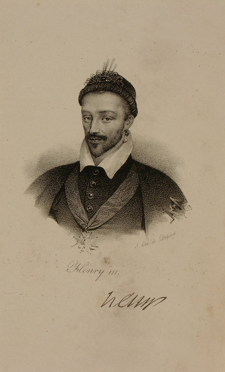 Król Henryk III (1551-89) Francji autorstwa Francois Seraphin Delpech