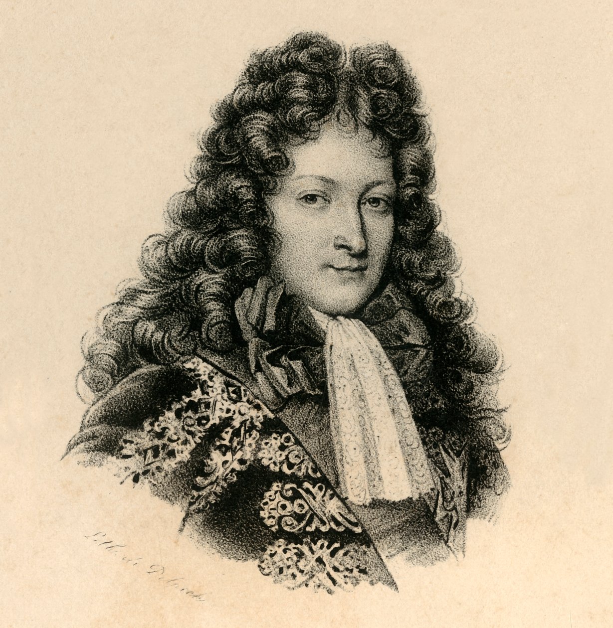 Ludwik Dauphin Syn Ludwika XIV, 1661-1711, c1830. autorstwa Francois Seraphin Delpech