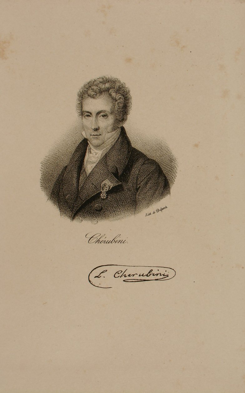 Luigi Cherubini (1760-1842) autorstwa Francois Seraphin Delpech