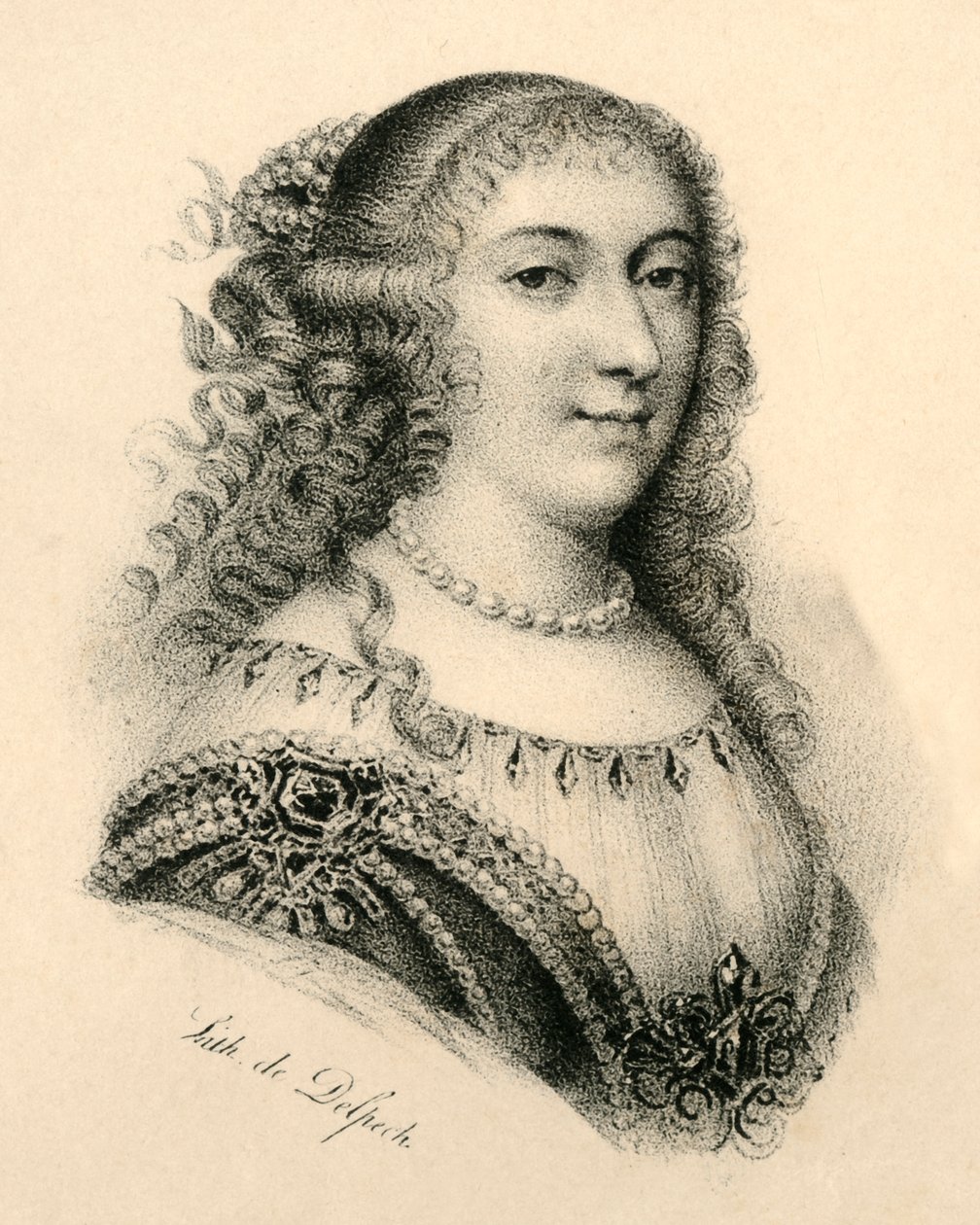 Mademoiselle de Montpensier, 1627-1693, c1830. autorstwa Francois Seraphin Delpech