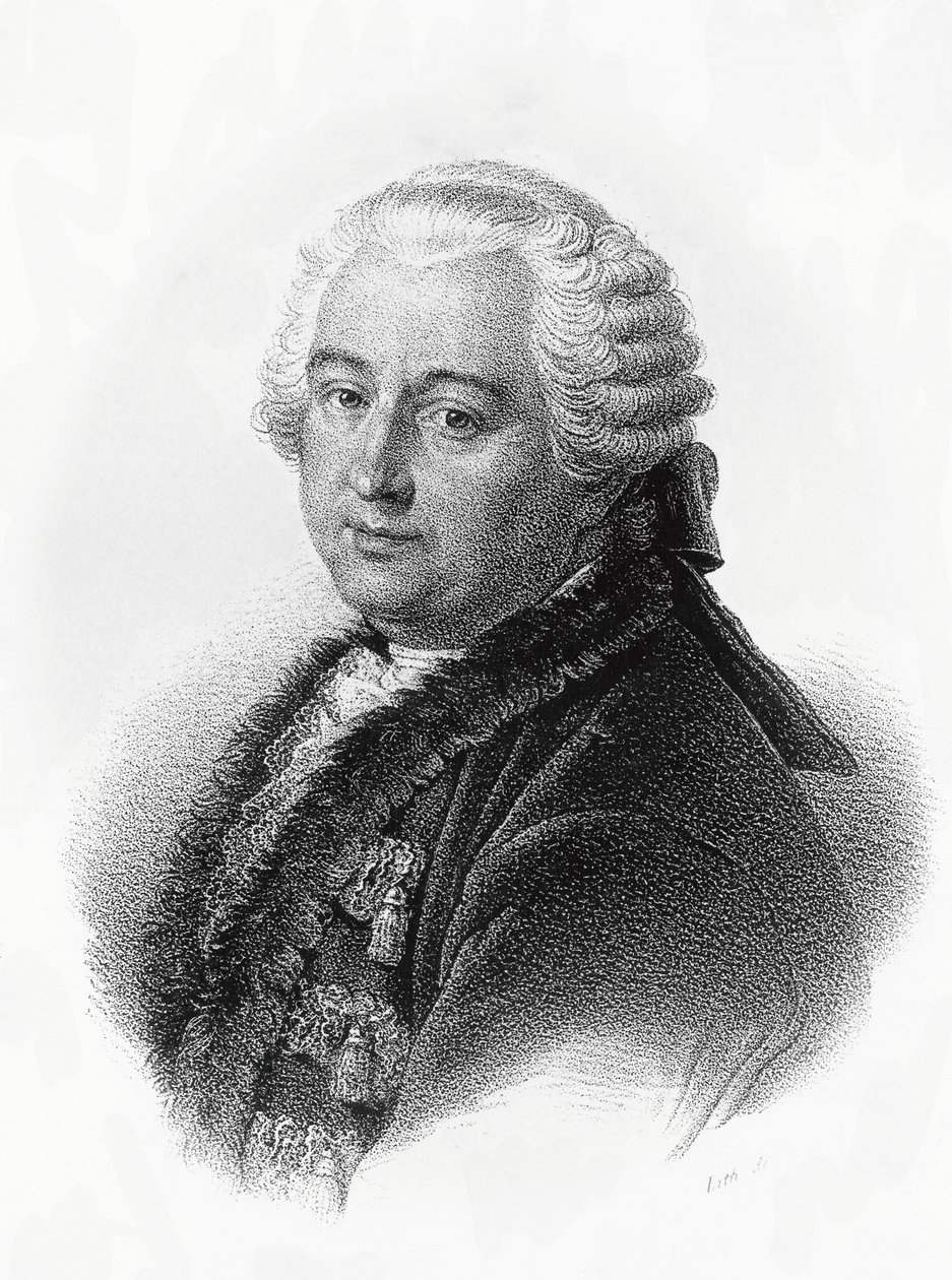 Portret Claude-Adriena Helvetiusa (1715-1771), francuskiego pisarza i filozofa, rycina Francois-Seraphina Delpecha (1778-1825) autorstwa Francois Seraphin Delpech