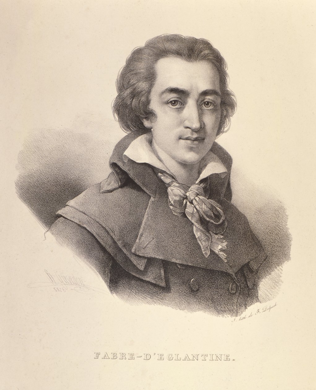Portret Fabre dEglantine (1750-94), 1825 autorstwa Francois Seraphin Delpech