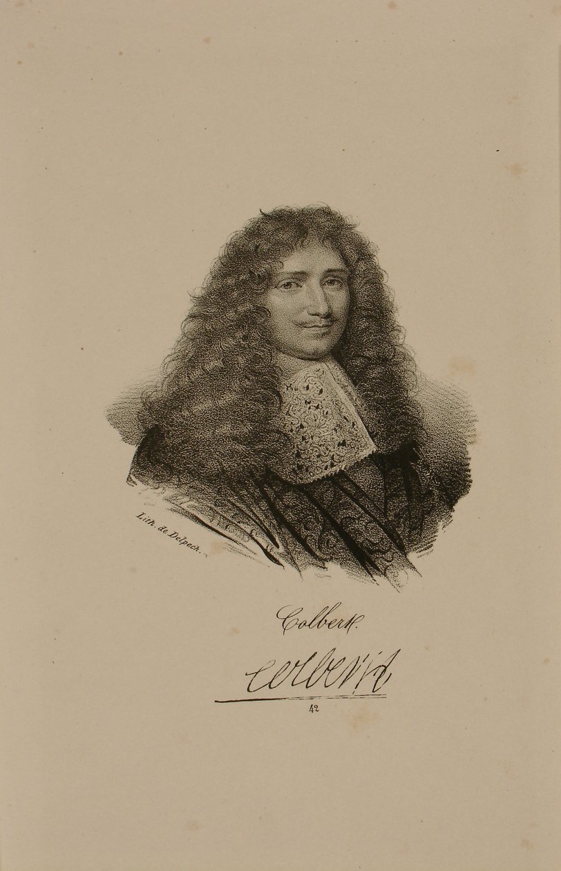 Portret Jeana Baptiste Colberta (1619-83) autorstwa Francois Seraphin Delpech