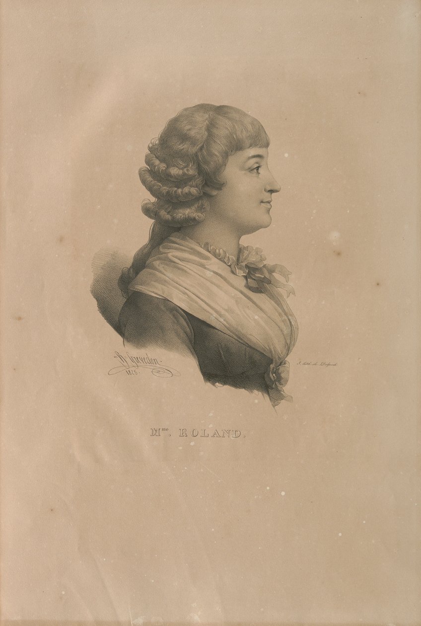 Portret Madame Roland 1754-1793, 1825. autorstwa Francois Seraphin Delpech