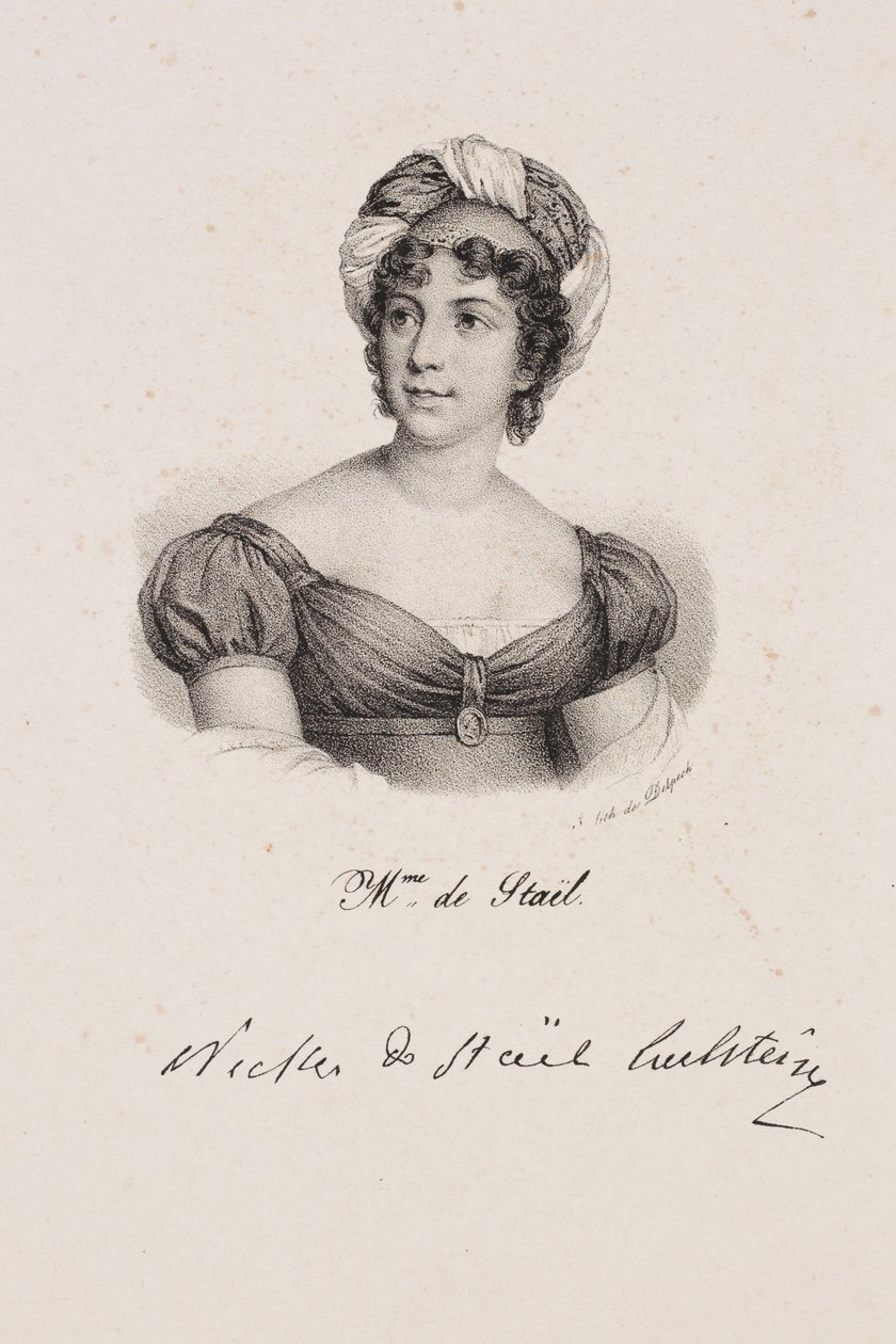 Portret Madame de Staël autorstwa Francois Seraphin Delpech
