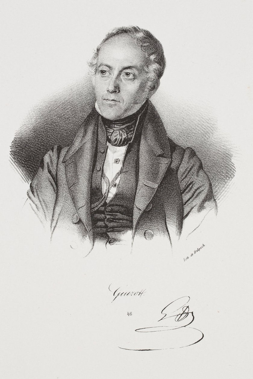 Portret polityka François Pierre Guillaume Guizota autorstwa Francois Seraphin Delpech