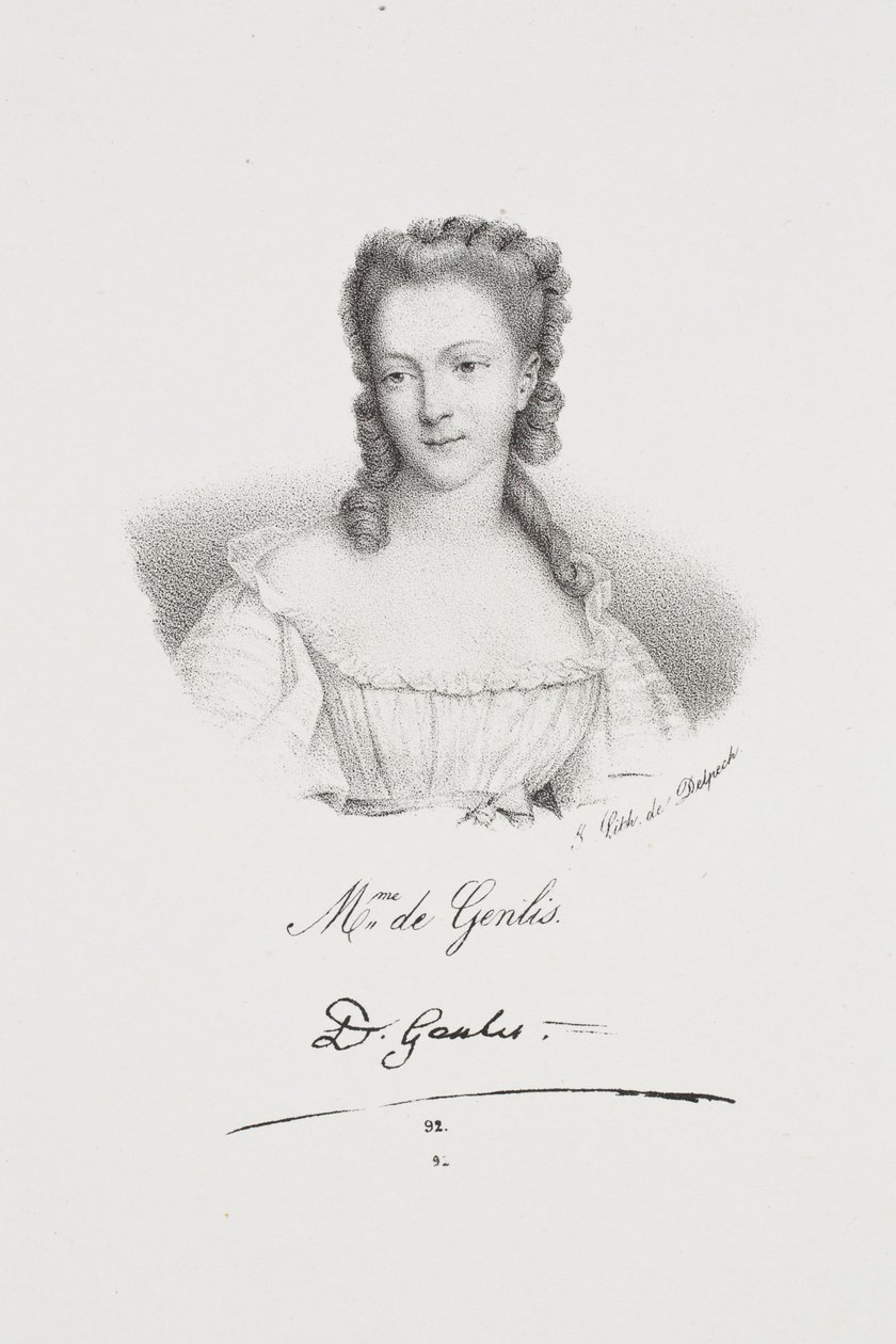 Portret pisarki Félicité de Genlis autorstwa Francois Seraphin Delpech