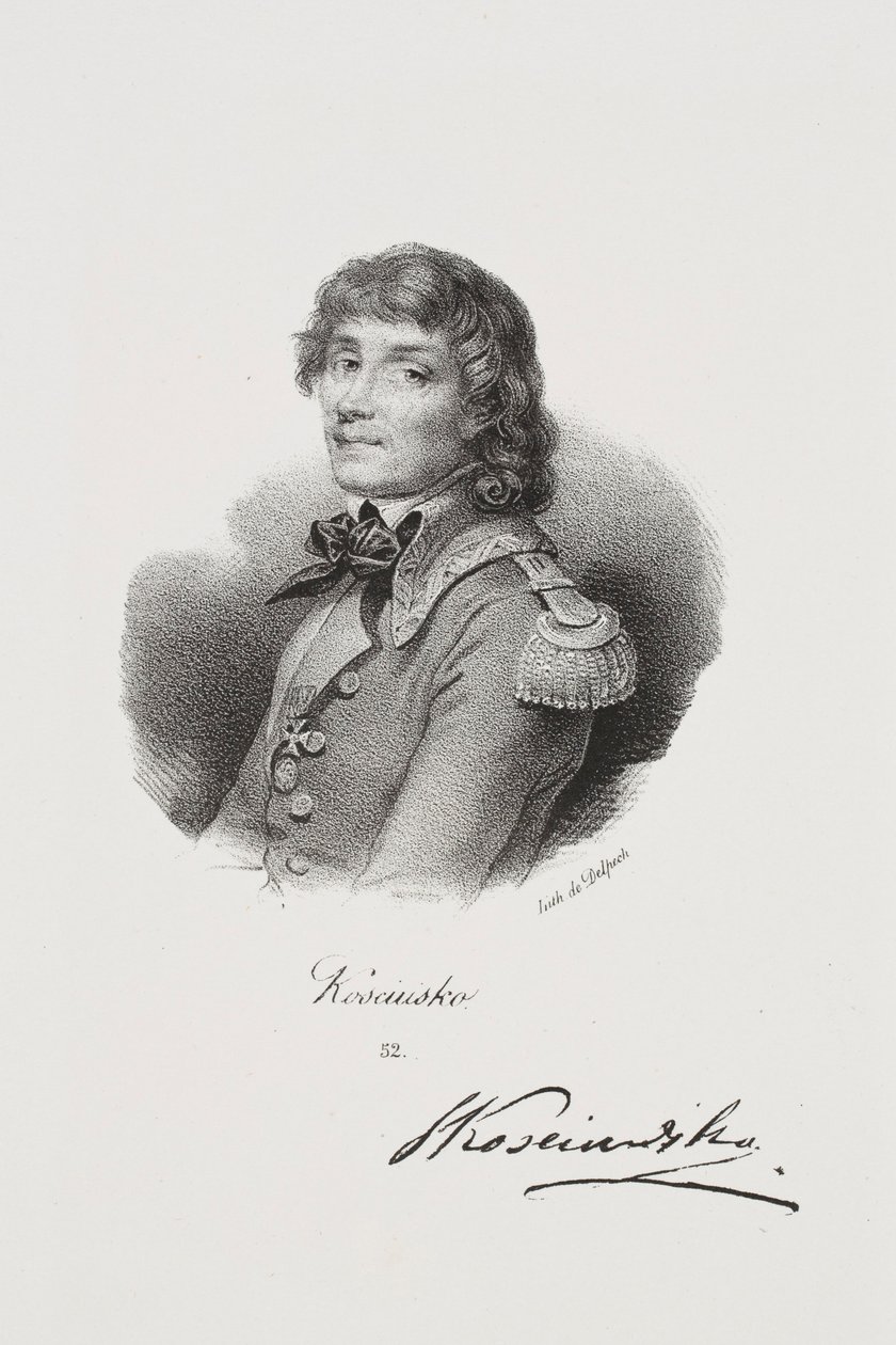 Portret bojownika o wolność Tadeusza Kościuszki autorstwa Francois Seraphin Delpech