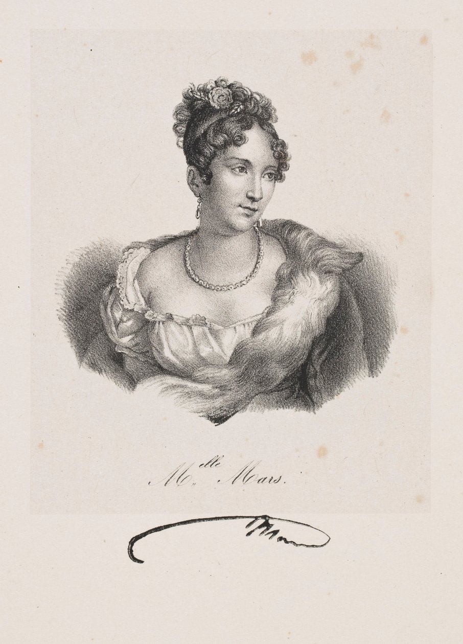 Portret panny Mars (pseudonim Anne Françoise Hyppolyte Boutet Salvetat) autorstwa Francois Seraphin Delpech