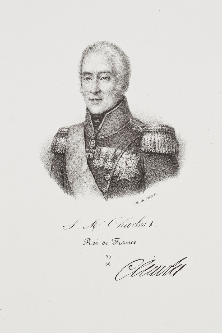 Portret króla Karola X autorstwa Francois Seraphin Delpech