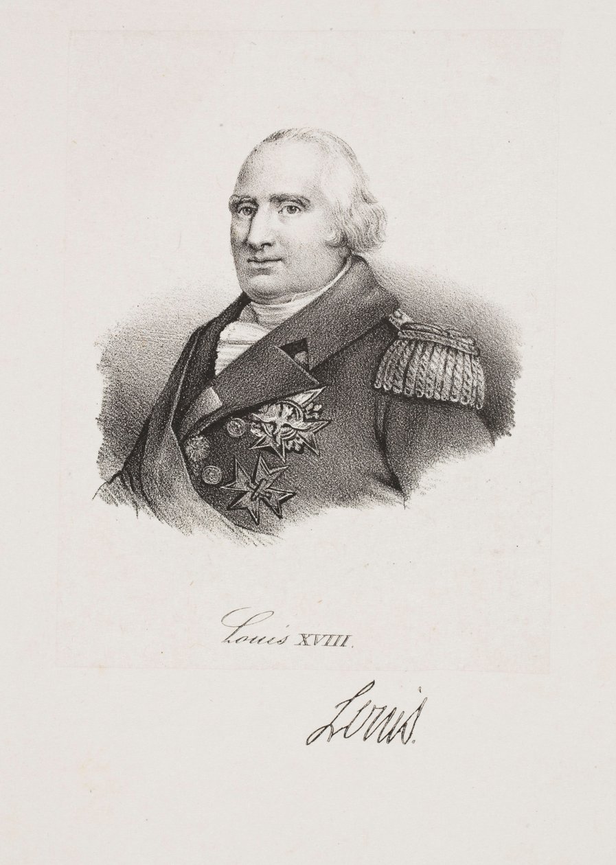 Portret króla Ludwika XVIII autorstwa Francois Seraphin Delpech