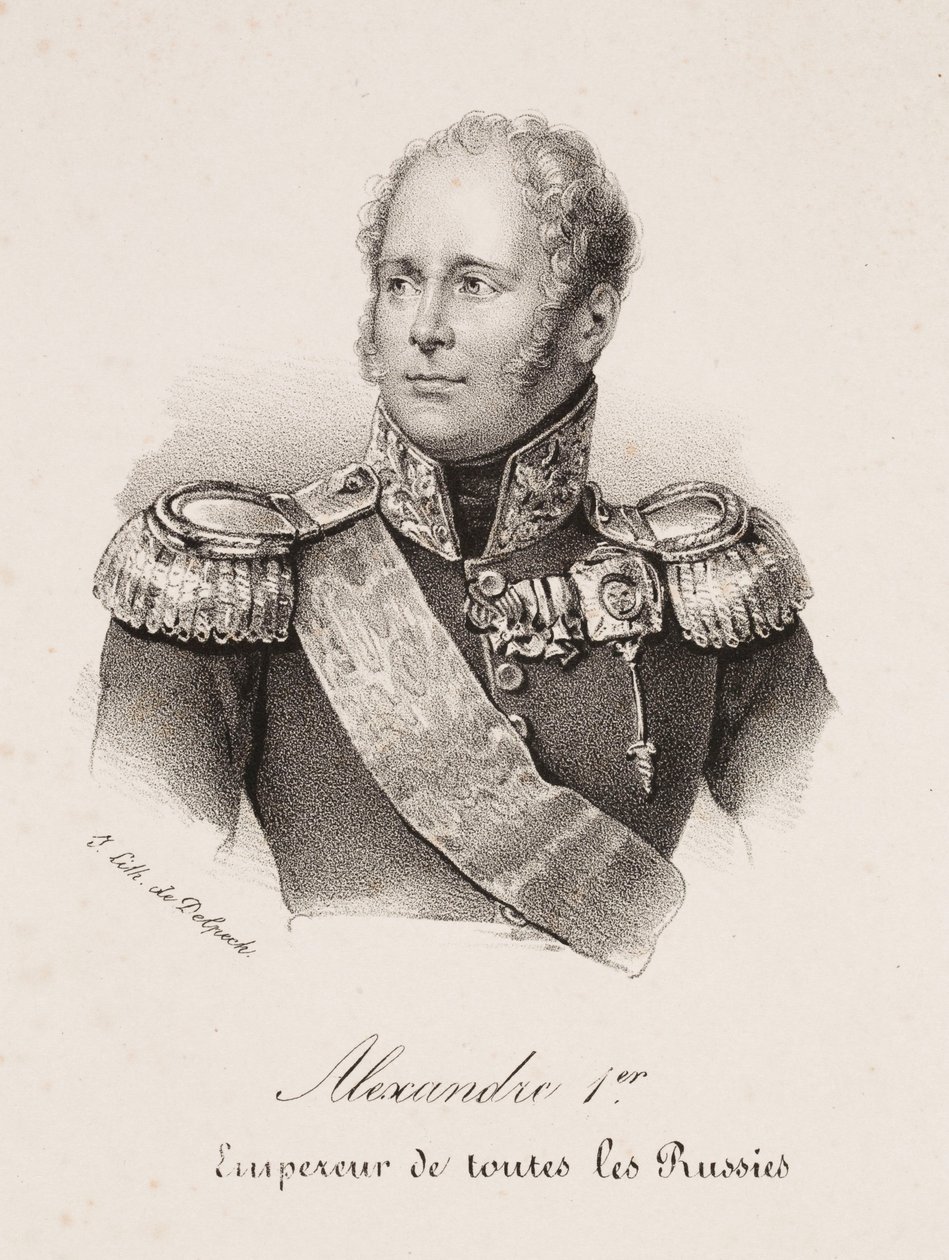Portret cara Aleksandra I Rosji autorstwa Francois Seraphin Delpech