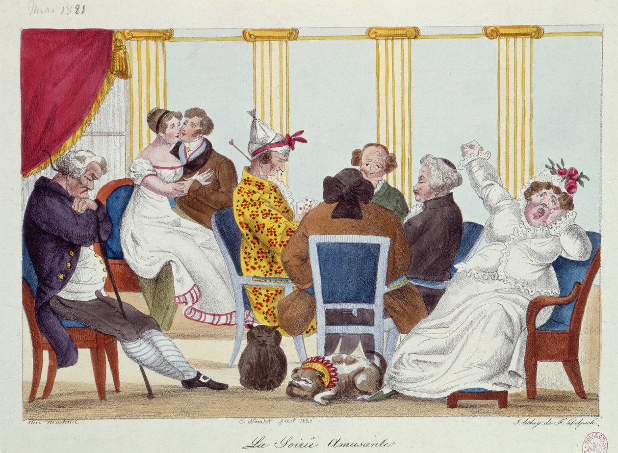 Zabawny wieczór, 1821 autorstwa Francois Seraphin Delpech