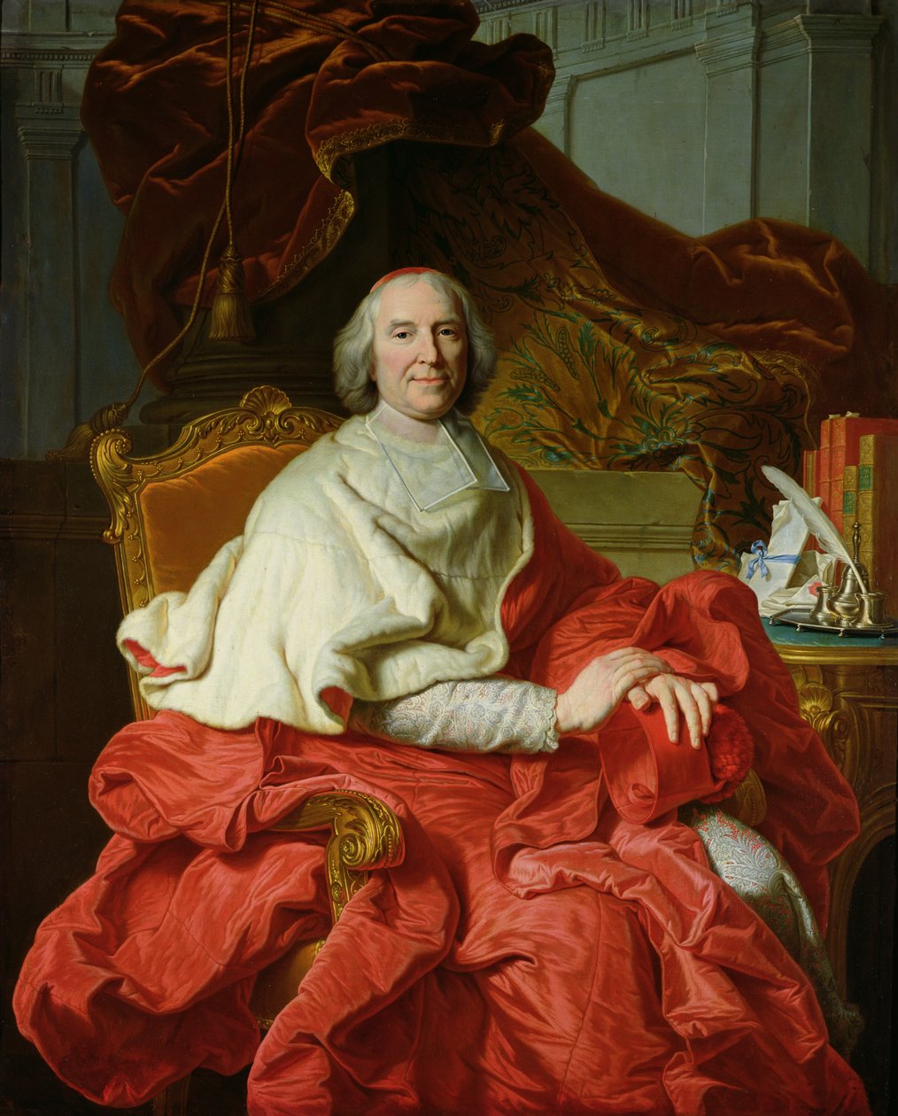 Andre Herkules de Fleury (1653-1743) 1728 autorstwa Francois Stiemart
