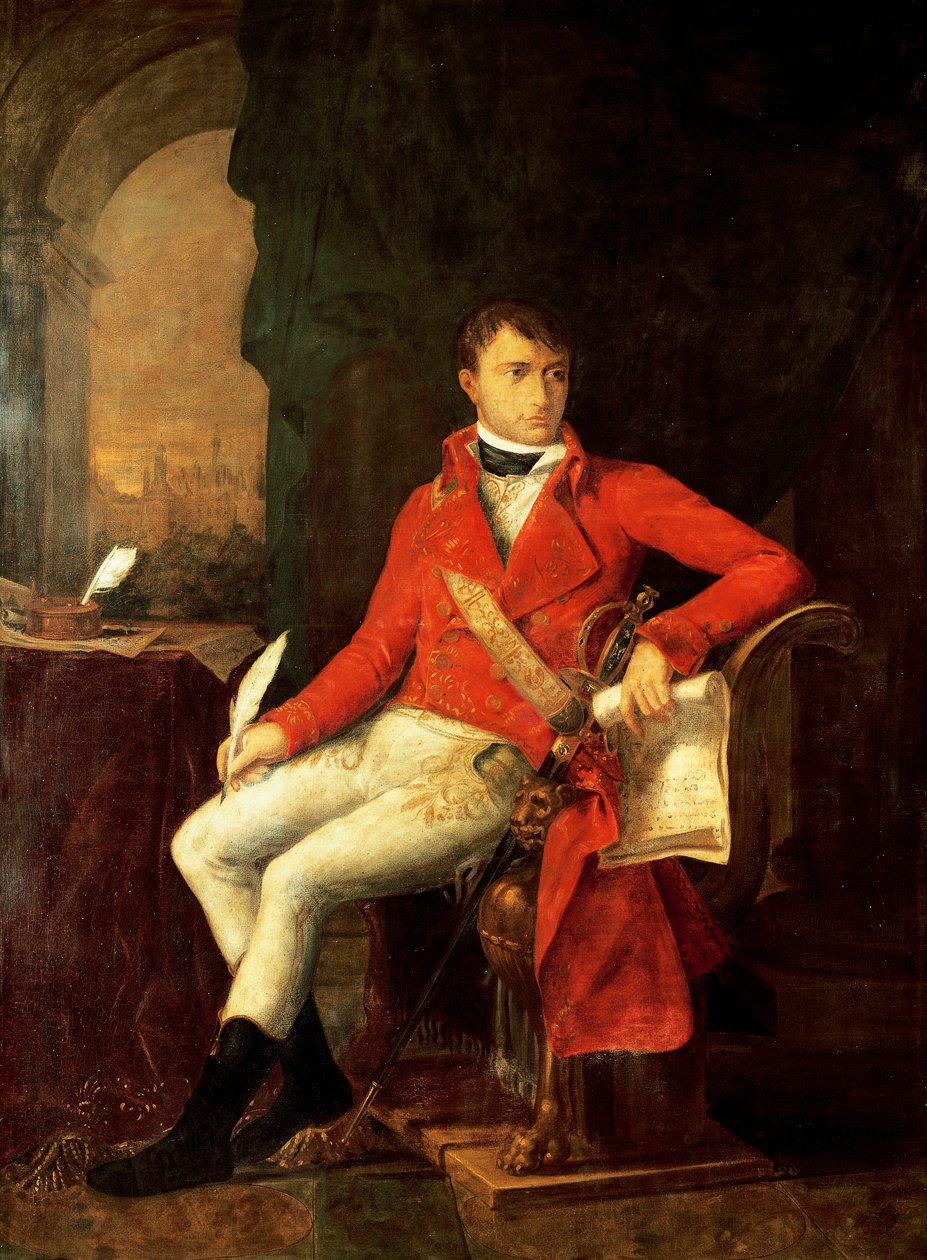 Portret Napoleona I Bonaparte w mundurze pierwszego konsula autorstwa Francois Xavier (attr. to) Fabre