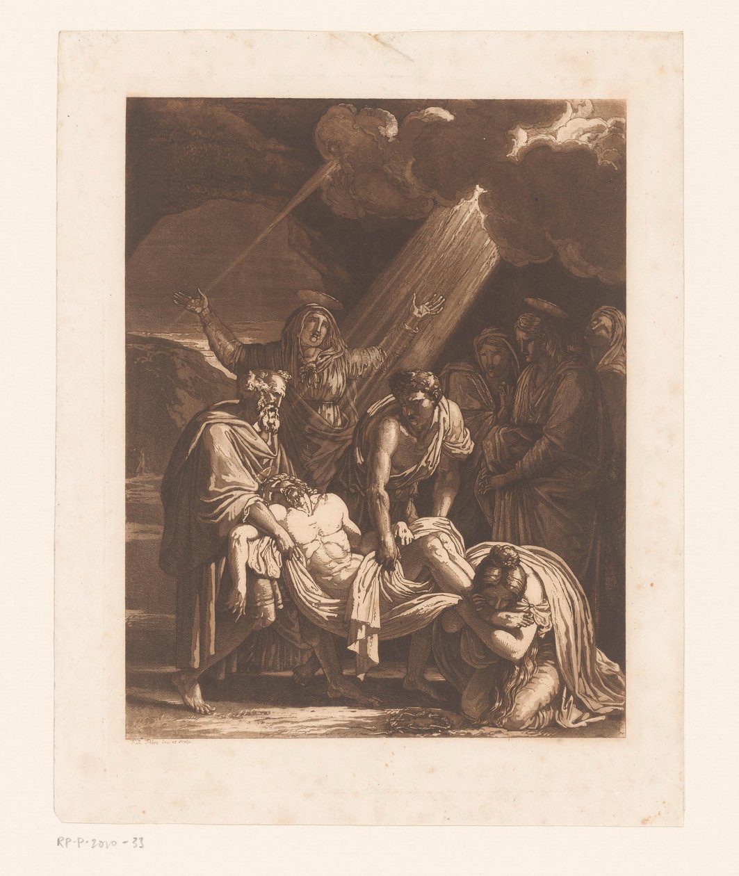 Złożenie do grobu Chrystusa autorstwa Francois Xavier Fabre