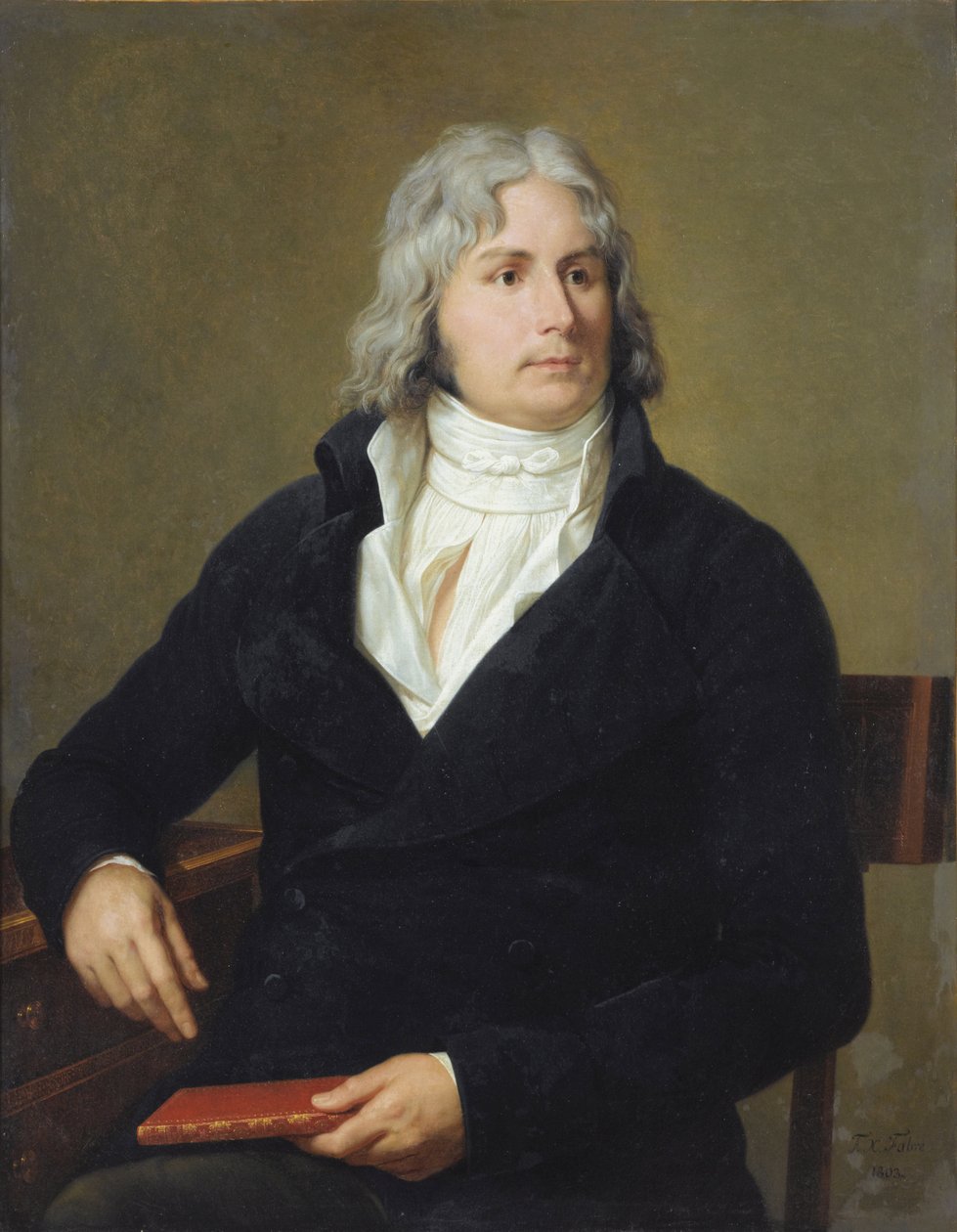 Portret Louis-Francois (Louis Francois) Bertin dit Bertin l