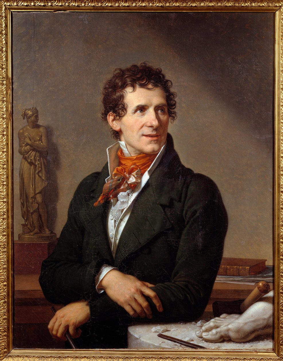 Portret rzeźbiarza Antonio Canovy (1757-1822) Obraz Xaviera Fabre (1766-1837) 1812 wym. 0,91x0,7 m Montpellier, musee Fabre - Portret włoskiego rzeźbiarza Antonio Canovy (1757-1822). Obraz Francois Xavier Fabre (1766-1837) autorstwa Francois Xavier Fabre