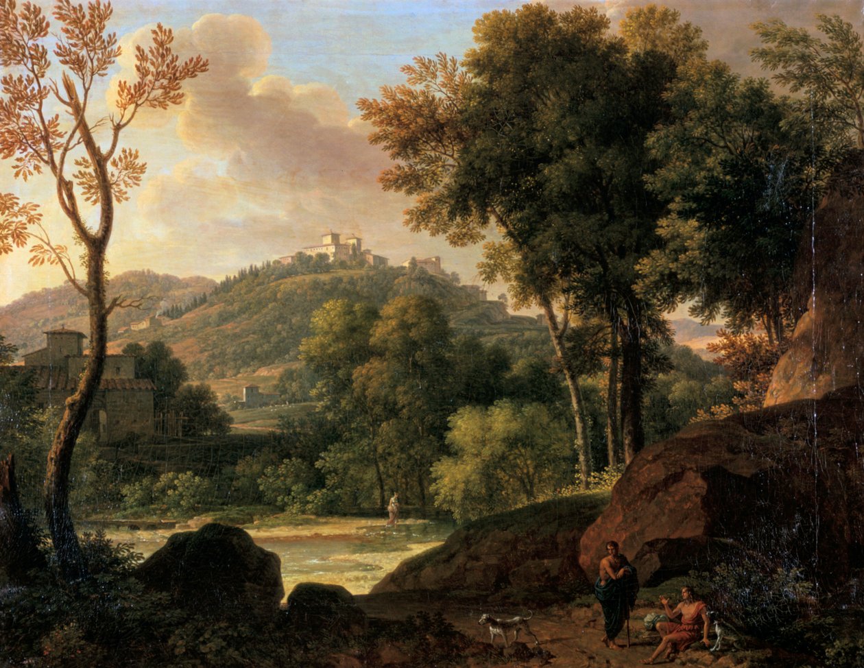 Wieś wokół Florencji, Włochy, koniec XVIII i XIX w. autorstwa Francois Xavier Fabre