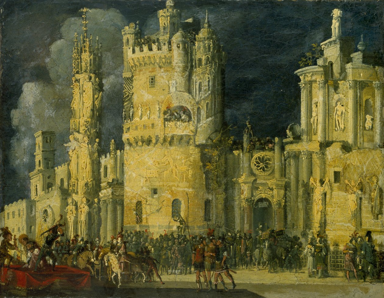 Męczeństwo żeńskiej świętej autorstwa Francois de Nome