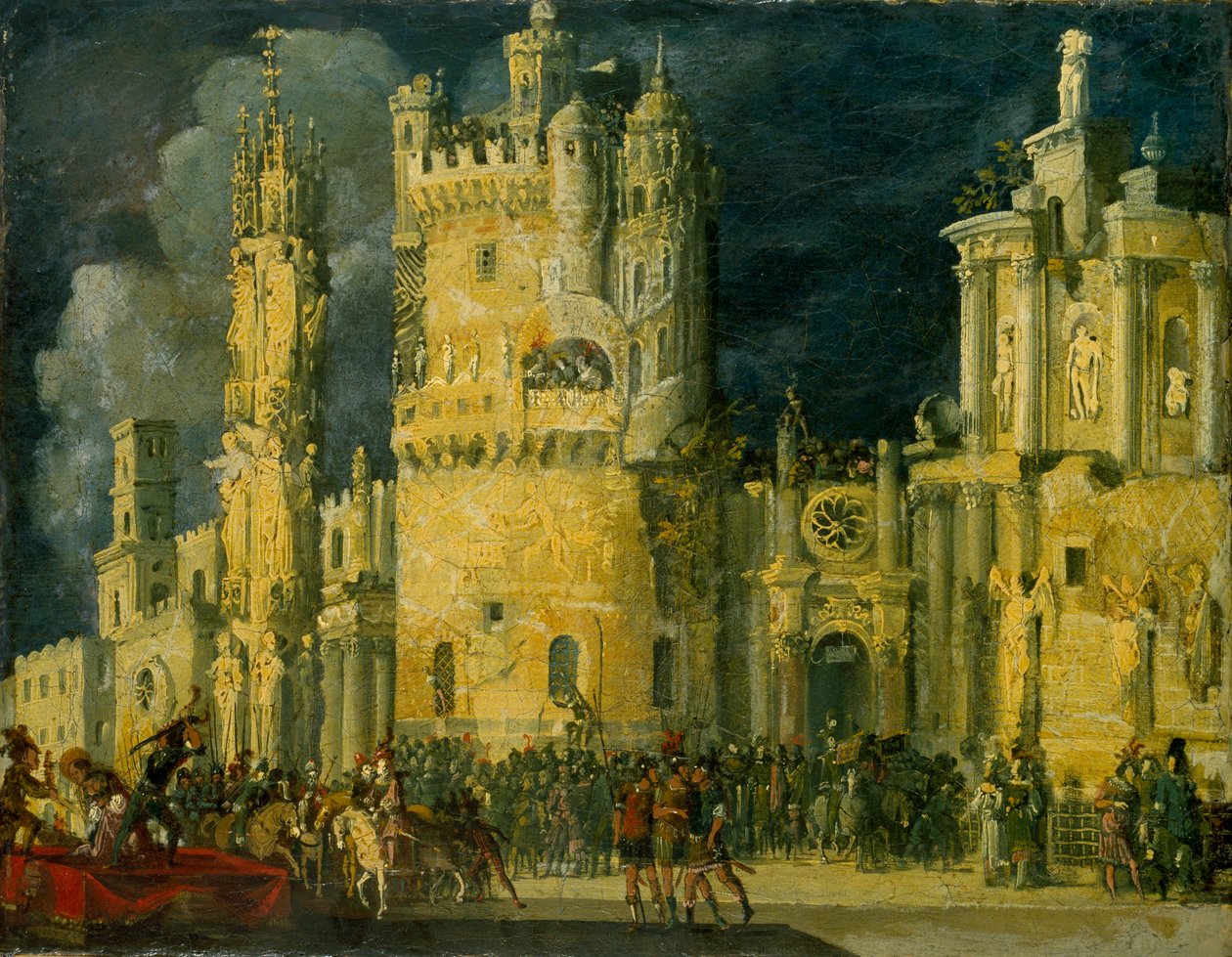 Męczeństwo świętej kobiety, początek XVII w. autorstwa Francois de Nome