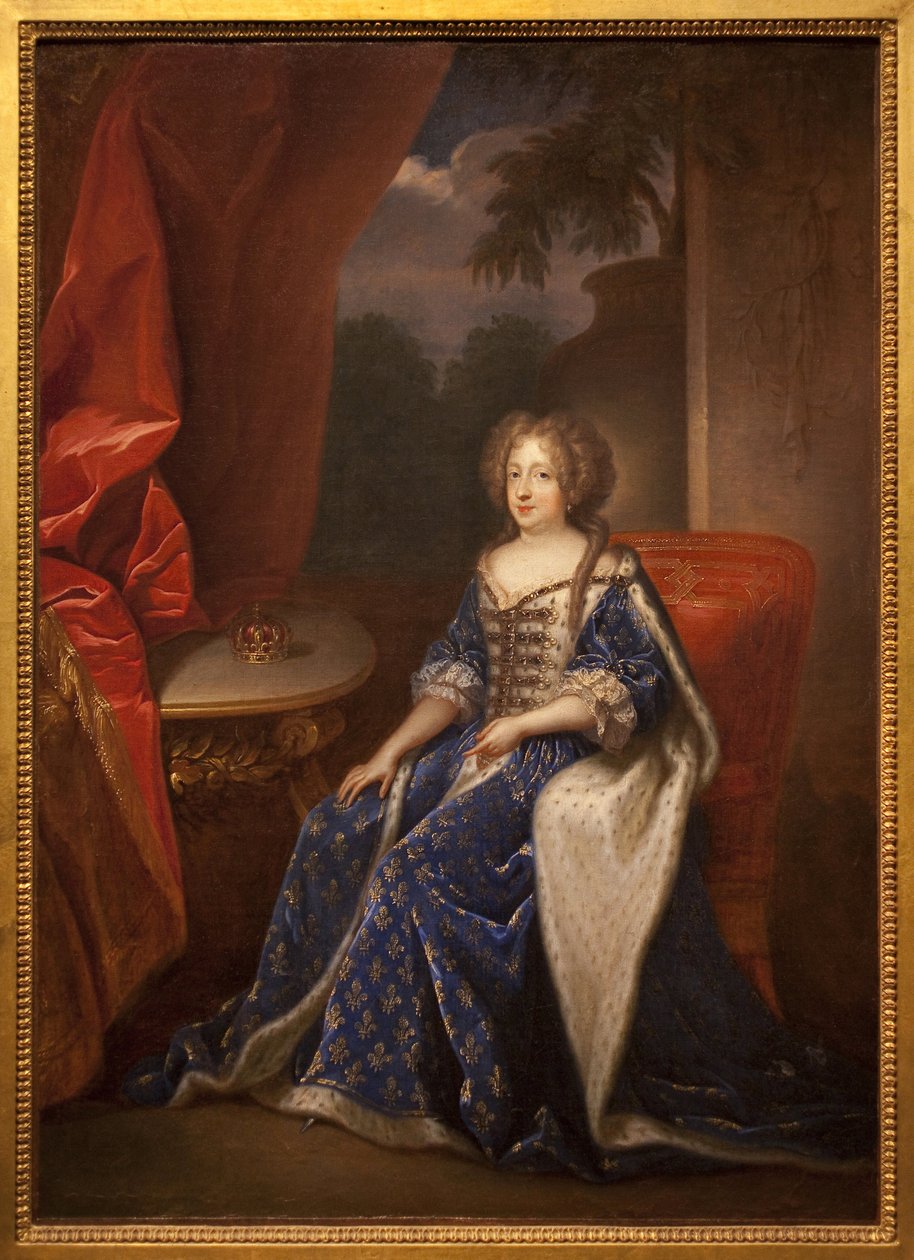 Portret Marii Teresy (Marie-Teresy) Austrii, królowej Francji (1638-1683). Obraz Francois de Troy (1645-1730), olej na płótnie, II poł. Muzeum Sztuk Pięknych Angers. autorstwa Francois de Troy