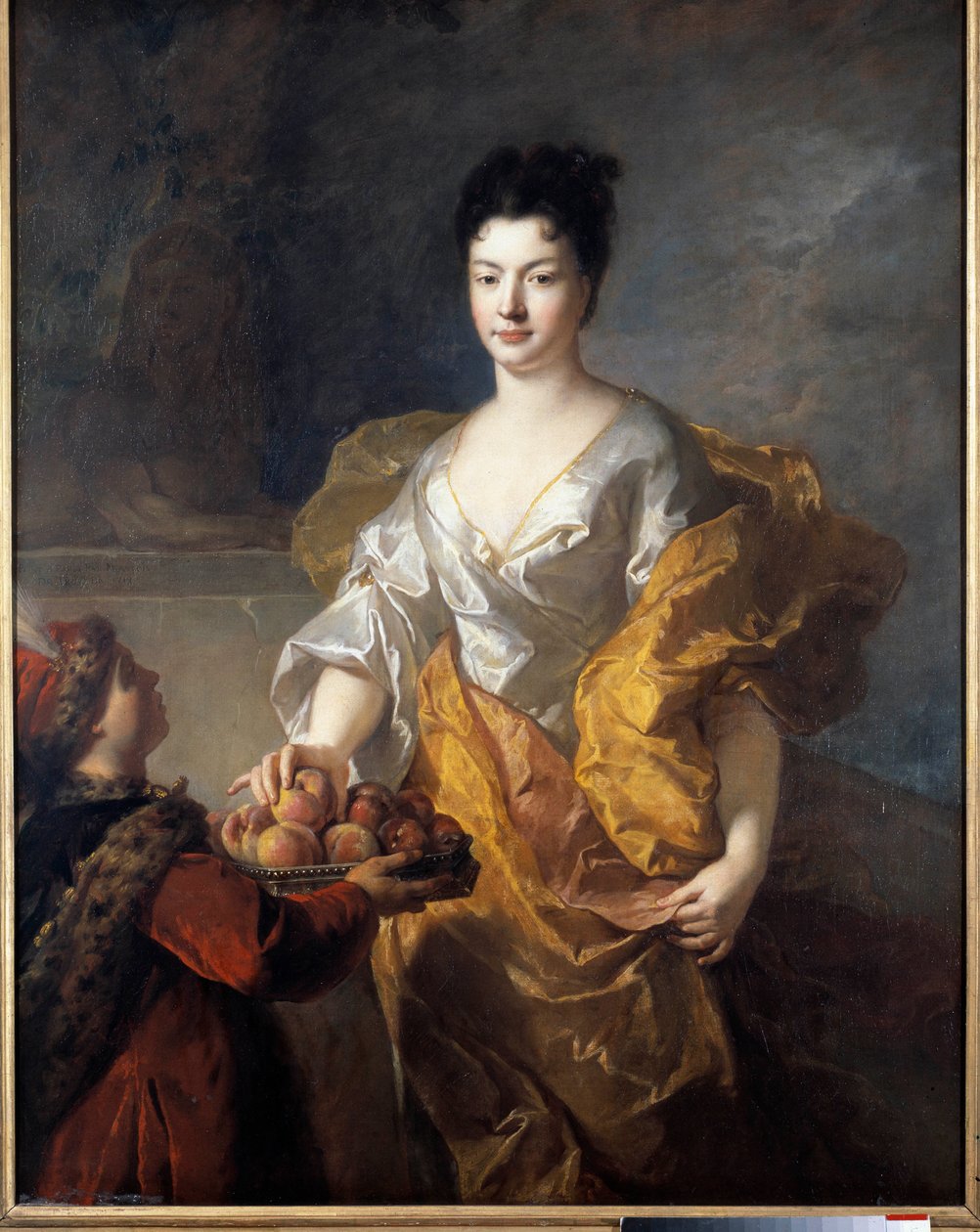 Portret księżnej Mocy. Obraz Francois De Troy (1645 - 1730) autorstwa Francois de Troy